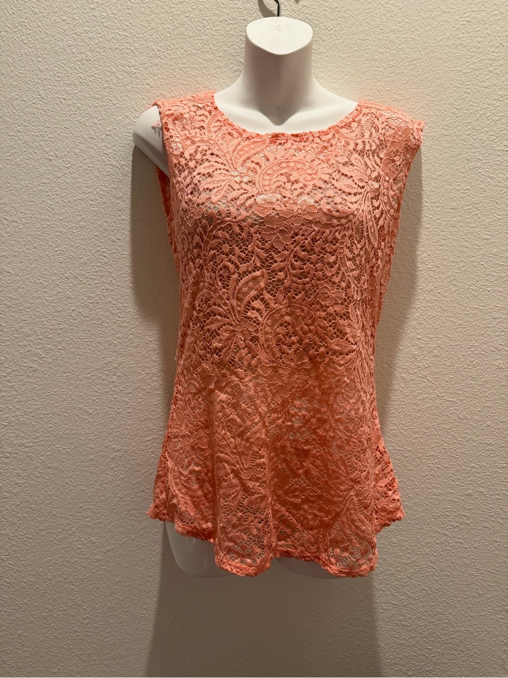 Maurices Coral Lace Sleeveless Tank